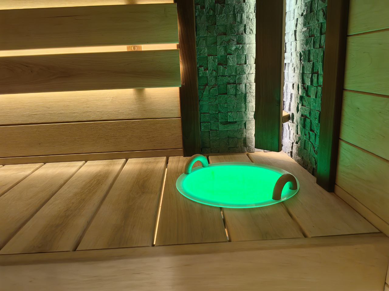 img_led_shayka_green Шайка с ручками со светодиодной подсветкой — изображение 1