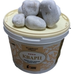 Белый кварц обвалованный 10 кг