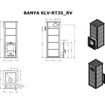 Дровяная печь для бани Klover KLV RT 35 RV — изображение 2