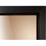 Дверь стеклянная для сауны Grandis GS 7x19, (Diamond Black) — графит, черный профиль — изображение 3