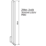 ZRH 249 ТЭН 3,0 KW (P170(E)