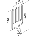 ZSN-160 ТЭН 1,8 KW (D3,6E; D3,6; D36EE; D2EE)