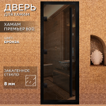 АРТА  Хамам Премьер 60G 700*1900 Бронза с черным профилем — изображение 2