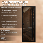 АРТА  Хамам Премьер 60G 700*1900 Бронза с черным профилем — изображение 4